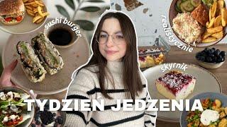 REALISTYCZNY TYDZIEŃ JEDZENIA | sushi burger, szybkie posiłki, TOP burger, zdrowe przekąski 