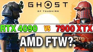 Ghost of Tsushima [4K] Nvidia RTX 4090 VS AMD RX 7900XTX - Native, DLSS vs FSR, FG + MORE