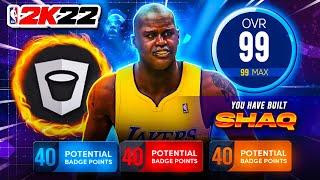 BEST CENTER BUILD IN NBA 2K22 NEXT GEN - SHAQ INSIDE CENTER BUILD DEFENSIVE MINDED BIG ABLE TO MASH