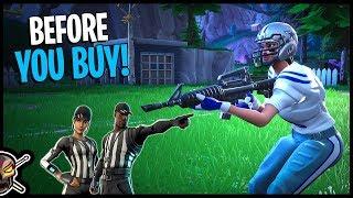 NFL OUTFITS | Whistle Warrior | Striped Soldier | Before You Buy - Fortnite