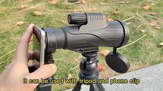 HD BAK4 Prism Monocular Mobile Phone Telescope Waterproof For Adults