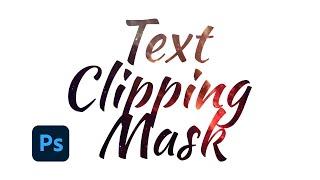 How to Text Clipping Mask Photoshop Clipping Mask Photoshop tutorials