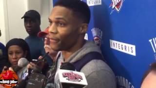 Russell Westbrook On If Kevin Durant Has Hurt Him. Thunder vs Warriors. HoopJab NBA