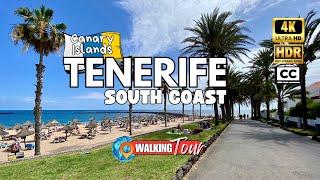 Explore Tenerife South in 2024 [Canary Islands ] 4K HDR 60fps Walking Tour