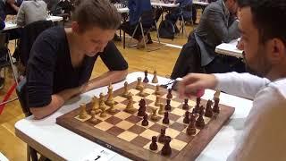 WGM Laura Rogule - GM Igor Kovalenko,  English opening, Rapid chess