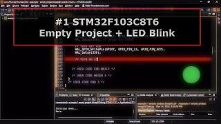 STM32 Bluepill Empty Project and Nicer LED Blink - example #1