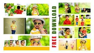 happy birthday album creations psd free download