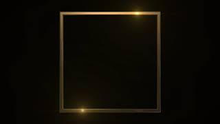 GOLD Frame animated free, Neon Light Frame no copyright, animated border, glowing frame, frame video