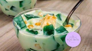 CREAMY AND CHEESY Buko Pandan Salad, Tamang tama ang tamis | Krish Kusina