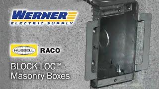 Raco Block-Loc Masonry Boxes With Brackets