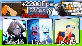 Top 3 Best PvP Packs Telly bridging Keyboard + Mouse Asmr Sounds Hypixel bedwars