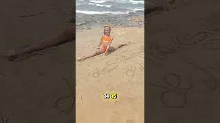  ERES CAPAZ DE HACER UN SPAGAT  POR 20 SEGUNDOS ⏱️ EN LA PLAYA ️