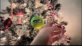 ASMR Tour of my Christmas tree ornaments (tapping & scratching) 