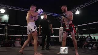 All Action Muay Thai Fight - Aaron Whitham vs Sam Shannahan | BROKEN FOOT, DISLOCATED SHOULDER