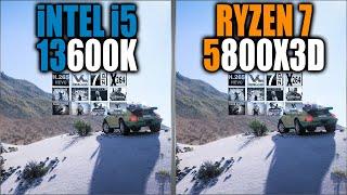 13600K vs 5800X3D Benchmarks | 15 Tests - Tested 15 Games and Applications