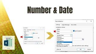 How to apply Data Validation on Number, Date, and Time in Excel?