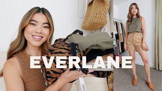 What I got during the Everlane Summer Sale! Try On Haul & how to style | Classy Summer Outfit Ideas