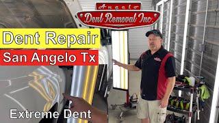 Auto Paintless Dent Repair Extreme Dent Repair Large Dent Door Ding in San Angelo Tx Hail Repair Pdr
