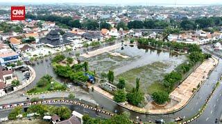 Kondisi Terkini Kota Demak dari Udara Sejak Diterjang Banjir