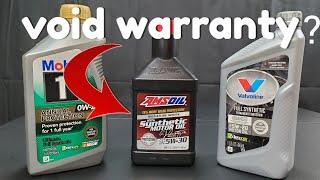 Automakers Do Not recommend using Amsoil Signature series