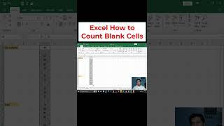 Excel How to Count Blank Cells #shorts #youtubeshorts #ytshorts