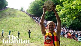 Australian man wins annual Gloucestershire cheese-rolling race