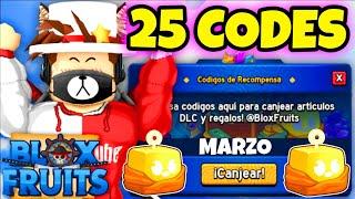 25 CODIGOS DE BLOX FRUITS