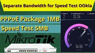 Mikrotik Separate Bandwidth for Speed Test | How to separate Bandwidth for Speed Test || iT Info