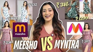 Buying the SAME from Myntra V/S Meesho | TRY ON Haul | Aashi Adani