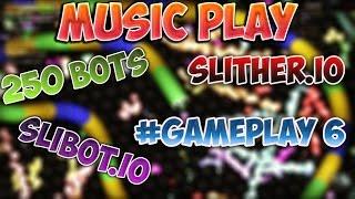 SLITHER.IO - #GAMEPLAY 6 - 250 BOTS SLIBOT.IO