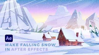 Create Animated Snow Effects in Seconds | After Effects Tutorial