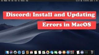 Discord : Install and Updating Errors in MacOS
