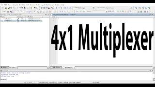 Verilog code of 4x1 Multiplexer