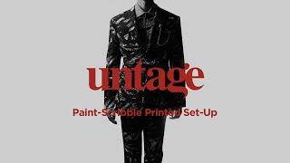 언티지 페인트-스크리블 프린트 셋업 / UNTAGE PAINT-SCRIBBLE PRINTED SET-UP