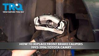 How to Replace Front Brake Calipers 1992-1996 Toyota Camry