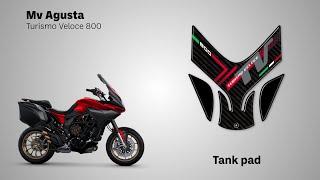 LabelBike® 3D STICKERS Tank pad compatible with Mv Agusta Turismo Veloce Motorcycles