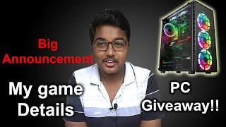 Big Announcement | PC Giveaway | Game Giveaway | My game page on steam