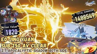 E0 Jing Yuan Clear Both Half in sub-250 AV  | 2.7 Apocalyptic Shadow | Honkai Star Rail