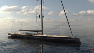 APEX 850 - The world's largest sloop: designer's and builder's comments