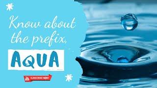 Learn more about the prefix, AQUA.