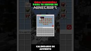 IDEAS NAVIDEÑAS para tu SERVIDOR: ¡Calendario de Adviento! - Minecraft #Shorts