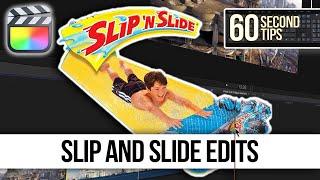 Slip and Slide Edits | FINAL CUT FRIDAYS | 60 Second Final Cut Pro Tips