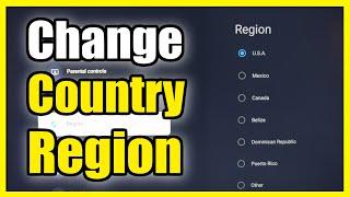 How to Change Region & Country on Sony TV Google TV (Easy Method)