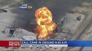 Caught On Camera: Large Explosion In Chemical Plant Fire In Hood County
