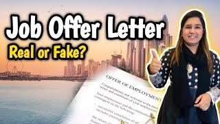 How to Check Offer Letter Real or Fake | Dubai Job Offer Letter 2024 for Job Seekers | Jobs in Dubai