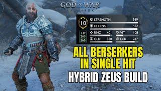 ALL BERSERKERS Deleted In Single Hit - NG PLUS BUILD - God Of War Ragnarok