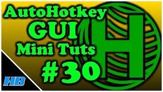 [AHK GUI] AutoHotkey Gui Mini Tut #30 ListBox