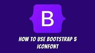 How to use Bootstrap 5 Iconfont