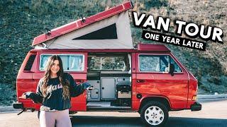 our 1987 Westfalia Vanagon VAN TOUR | one year later