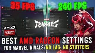 Best AMD Radeon Settings For Marvel Rivals! - (FIX LAG/STUTTERS & FPS DROPS) Max FPS Guide